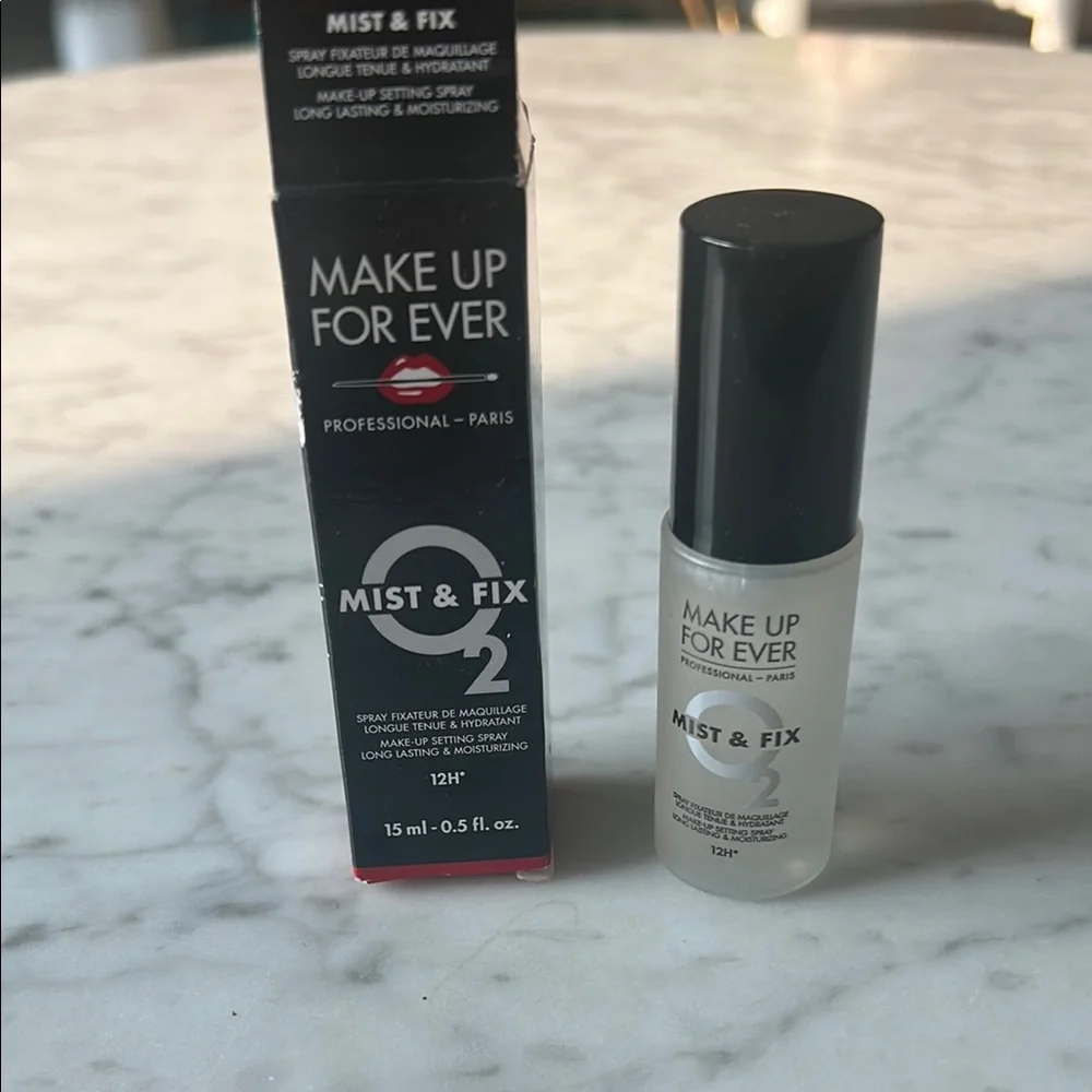 Makeup Forever Black Setting Spray for Flawless Finish